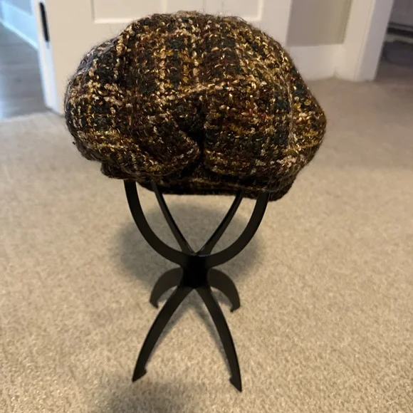 Brown Tweed Newsboy Cap - Picture 3 of 3